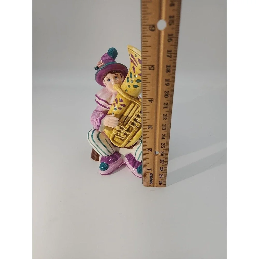 Schmid‎ Yamada Original 1994 Hand Painted Music Box Clown Musician Plays CABARET